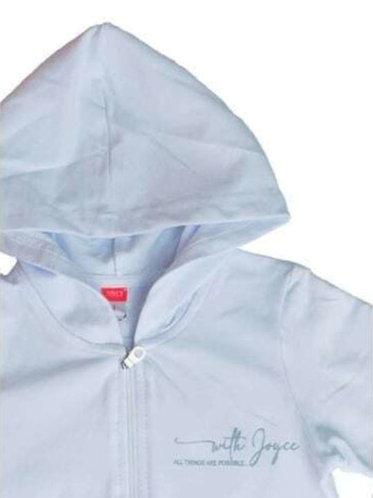 Kids Cardigan with Hood White