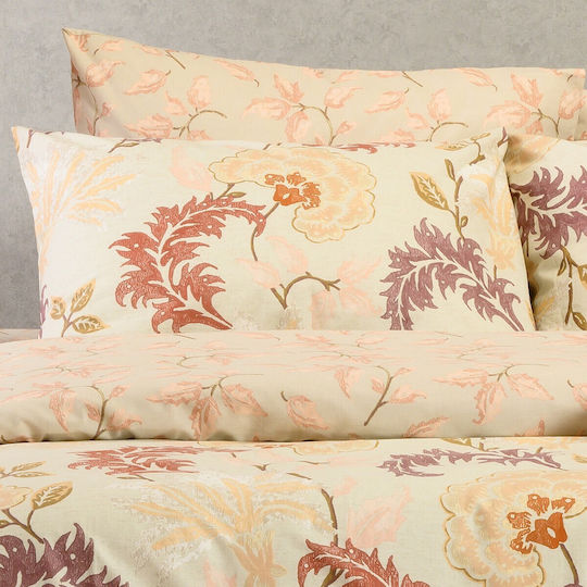 Melinen Cotton Duvet Cover Set 165x245cm Single with Pillowcase Alessandro Apple