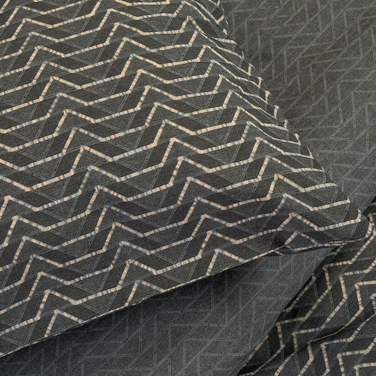 Melinen Cotton Single Duvet Cover 165x245 Paris Anthracite