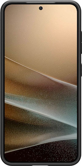Spigen Liquid Air Umschlag Rückseite Silikon Set mit Glas Schwarz (Galaxy S25)