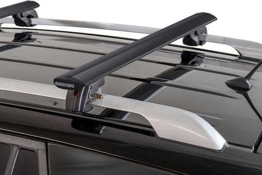 Menabo Fender Black XL Cross Bars Car Roof Bars Fiat Panda II Cross 2004-2014