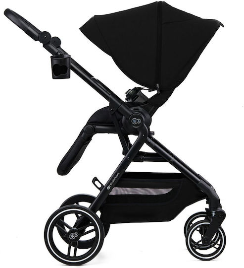 Kinderkraft Yoxi Reglabil 2 în 1 Cărucior pentru copii Potrivit pentru Nou-născut negru pur 11kg