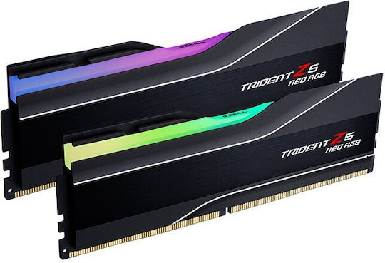 G.Skill Trident Z5 Neo RGB DDR5 96GB RAM с 2x48GB модула и Скорост 6000 за Настолен Компютър