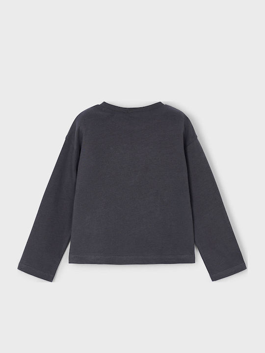 Kids Long-Sleeved Blouse Gray