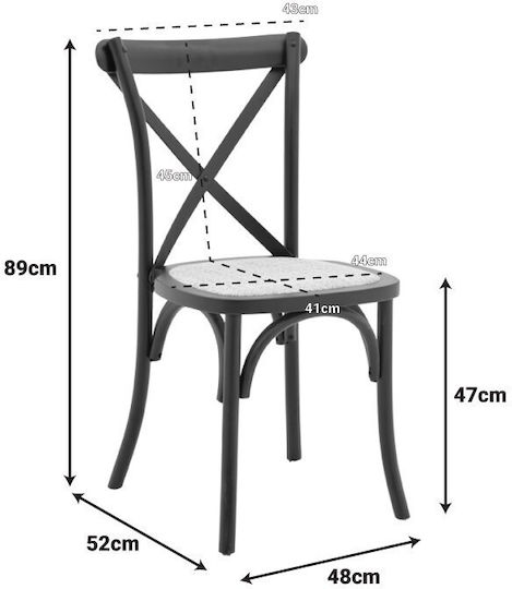 Dylon Scaune Sala de mese Lemn Abafi 1buc 48x52x89buc