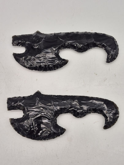 Decorative Black Obsidian Axe Decorative Black Obsidian Axe