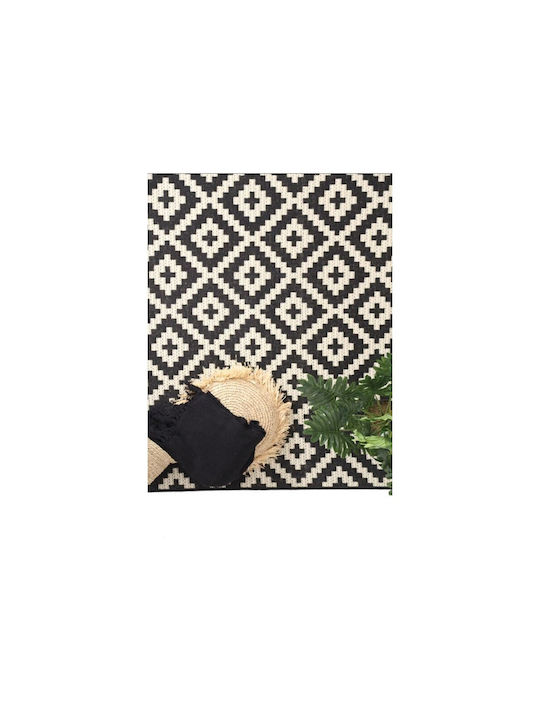 Royal Carpet Flox 721K Χαλί Ορθογώνιο Καλοκαιρινό Ψάθινο Black 200x285cm