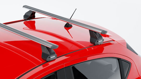 Menabo Bare De Acoperiș Din Aluminiu 112 Cm Pentru Citroen C5 4D 2007-2017 Set Cu Picioare Argintii