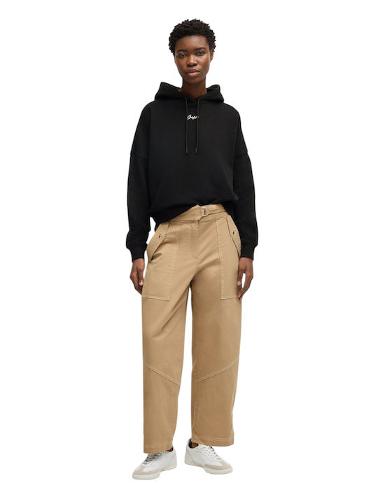 Women's Sweatshirt Hooded Black