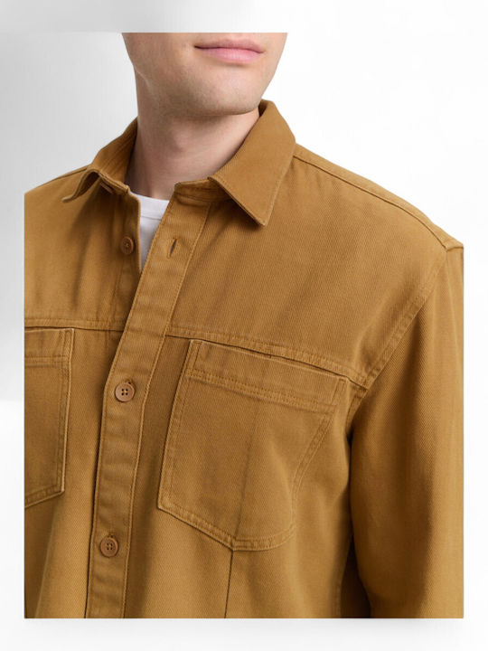 Overshirt Mânecă Lungă Regular Fit Maro