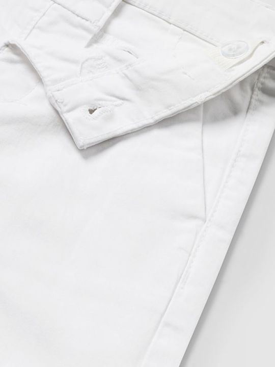 Kids' Fabric Pants white