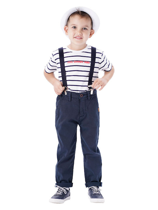Kinder Hose Chino Stoff Aqua