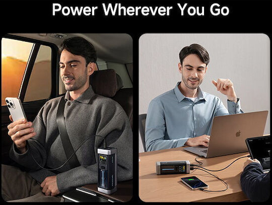 Cuktech 2C1A Power Bank 25000mAh 210W with USB-A Port and 2 USB-C Ports Power Delivery / Quick Charge 3.0 Black