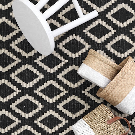 Royal Carpet Flox 3 Χαλί Ορθογώνιο Καλοκαιρινό Ψάθινο Black 200x285cm