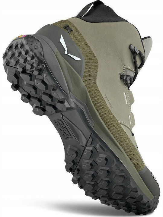 Salewa Puez Leather Ανδρικά Ορειβατικά Μποτάκια Πολύχρωμα