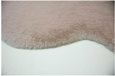 Tzikas Carpets 26163-061 Anti-slip Rug Rectangular Fur Pink