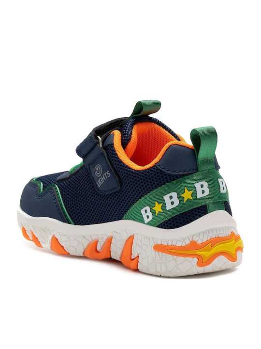 Kids Sneakers with Scratch & Lights Blue