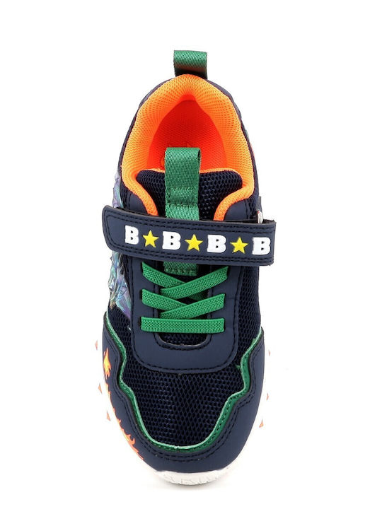 Kids Sneakers with Scratch & Lights Blue