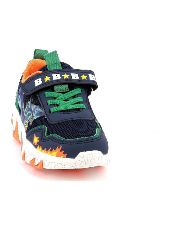 Kids Sneakers with Scratch & Lights Blue