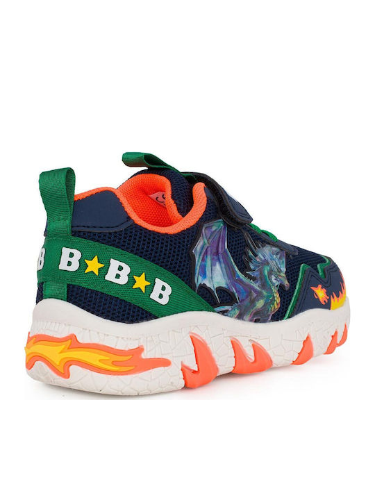 Kids Sneakers with Scratch & Lights Blue