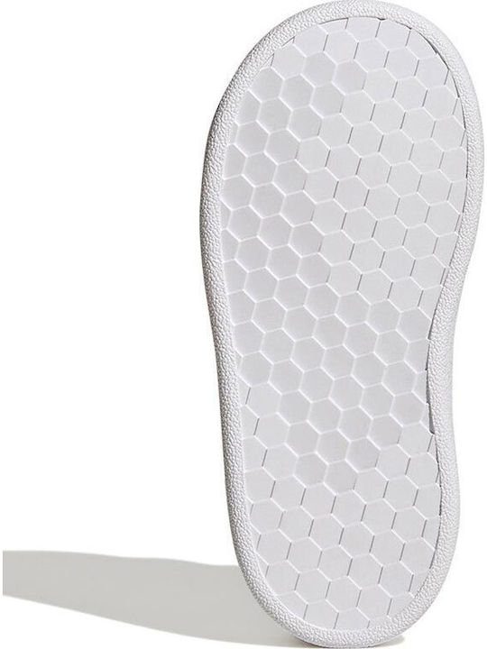 Vorteil ADVANTAGE Kinder Sneakers mit Klettverschluss Cloud White / Real Pink / Core Black