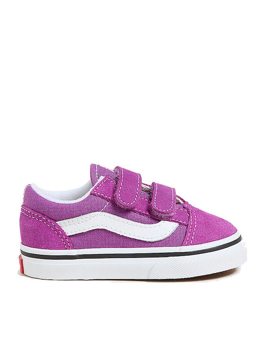 Old Skool V Color Theory Παιδικά Sneakers με Σκρατς Μωβ VN000CTGE2T