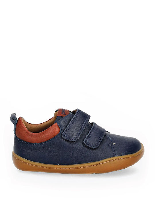 PEU CAMI Kids Sneakers High with Scratch Blue