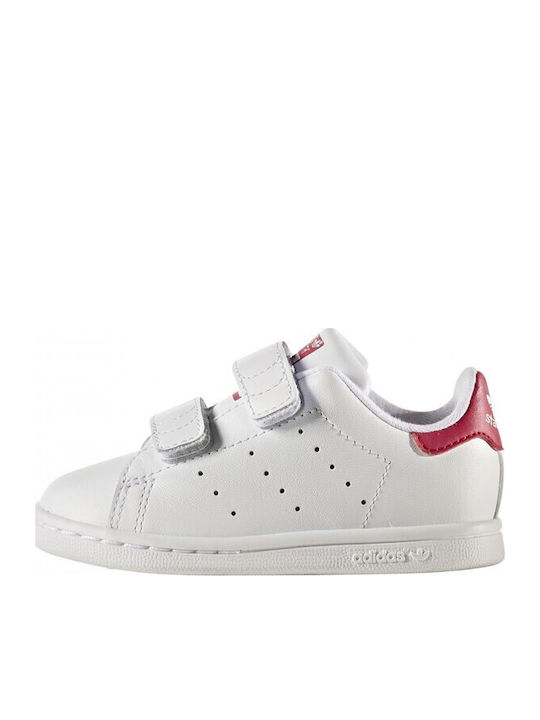 Stan Smith STAN SMITH CF I Детски маратонки Low Бели Обувки / Смело Розово