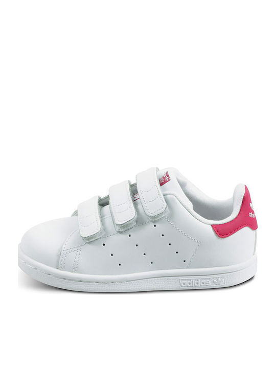 Stan Smith STAN SMITH CF I Детски маратонки Low Бели Обувки / Смело Розово