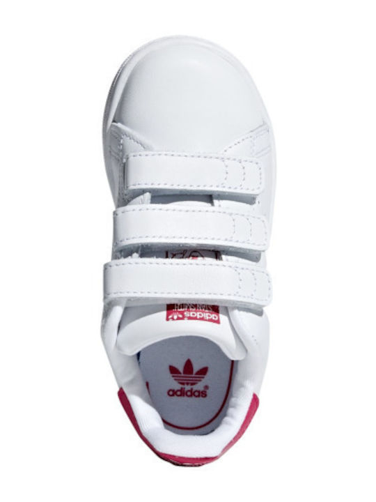 Stan Smith STAN SMITH CF I Детски маратонки Low Бели Обувки / Смело Розово
