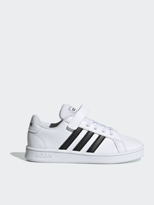 Grand Court Grand Court Kids Sneakers with Scratch Cloud White / Core Black