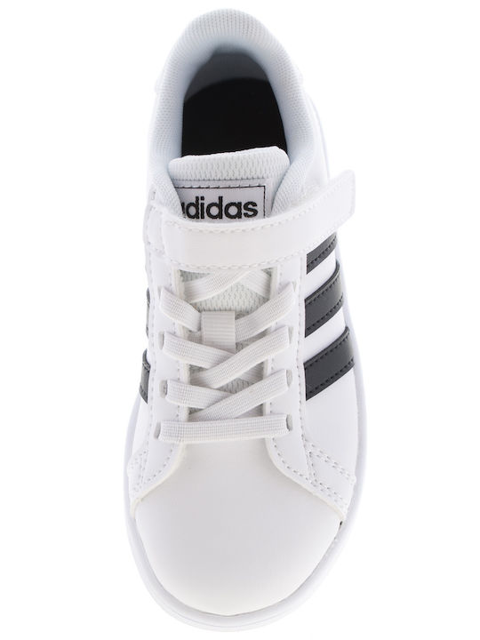 Grand Court Grand Court Kids Sneakers with Scratch Cloud White / Core Black