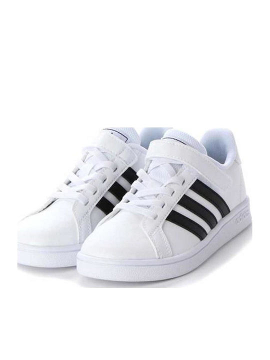 Grand Court Grand Court Kids Sneakers with Scratch Cloud White / Core Black