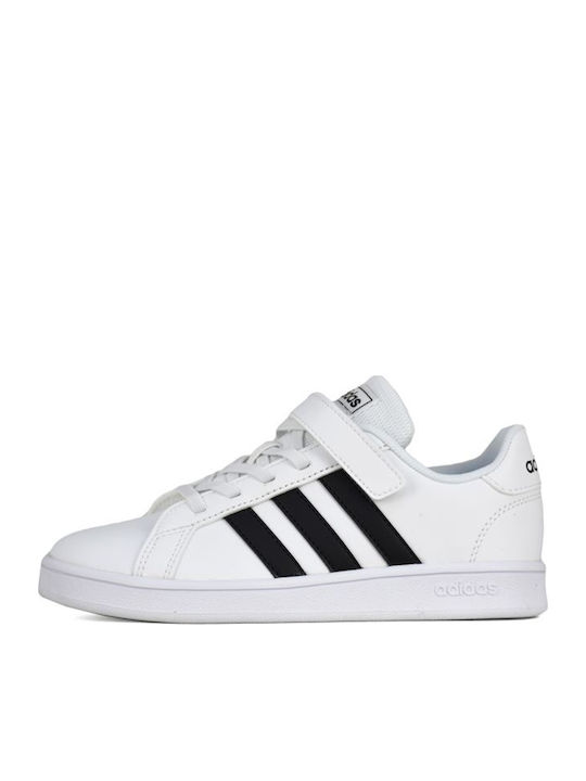 Grand Court Grand Court Kids Sneakers with Scratch Cloud White / Core Black