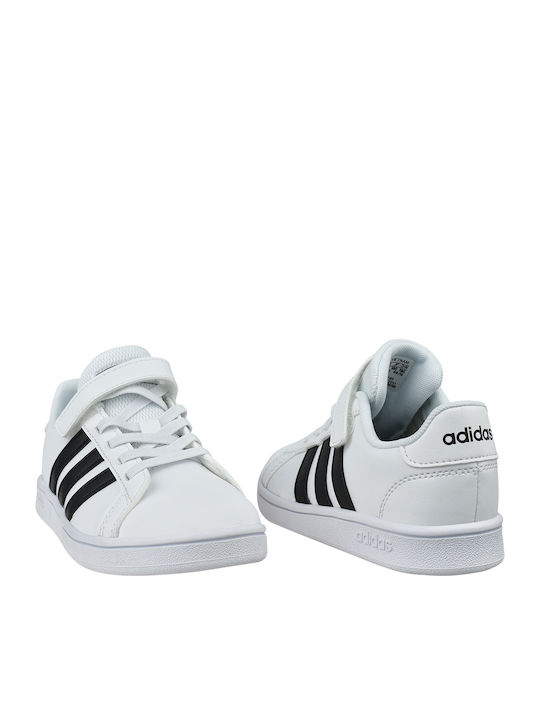 Grand Court Grand Court Kids Sneakers with Scratch Cloud White / Core Black