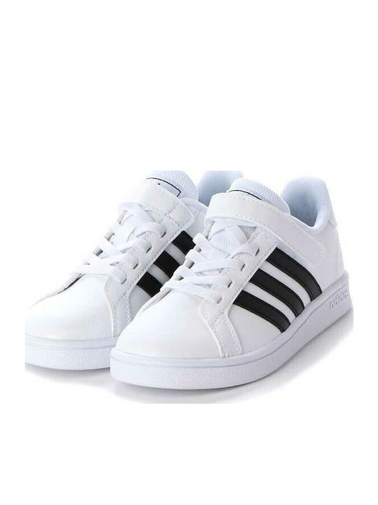 Grand Court Grand Court Kids Sneakers with Scratch Cloud White / Core Black