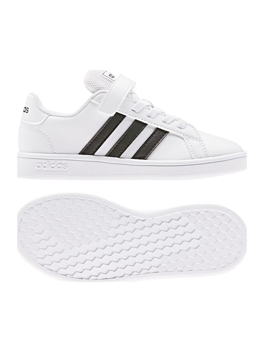Grand Court Grand Court Kids Sneakers with Scratch Cloud White / Core Black
