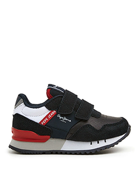 London One Παιδικά Sneakers με Σκρατς Μπλε