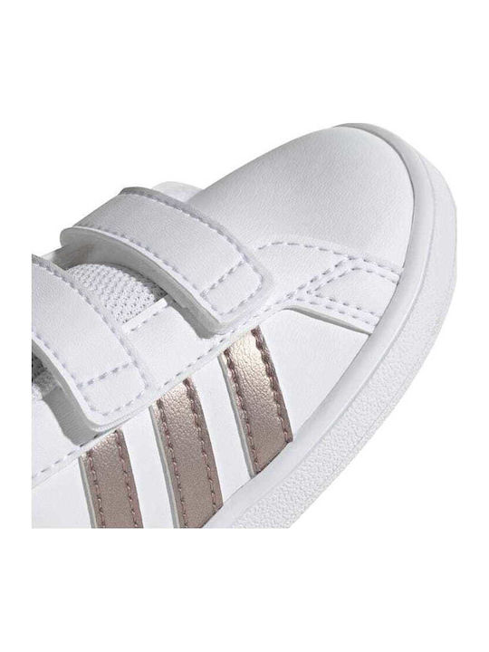 Grand Court GRAND COURT Kinder Sneakers mit Klettverschluss Cloud White / Copper Met / Light Granite