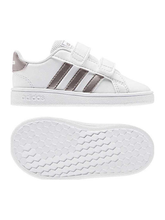 Grand Court GRAND COURT Kinder Sneakers mit Klettverschluss Cloud White / Copper Met / Light Granite