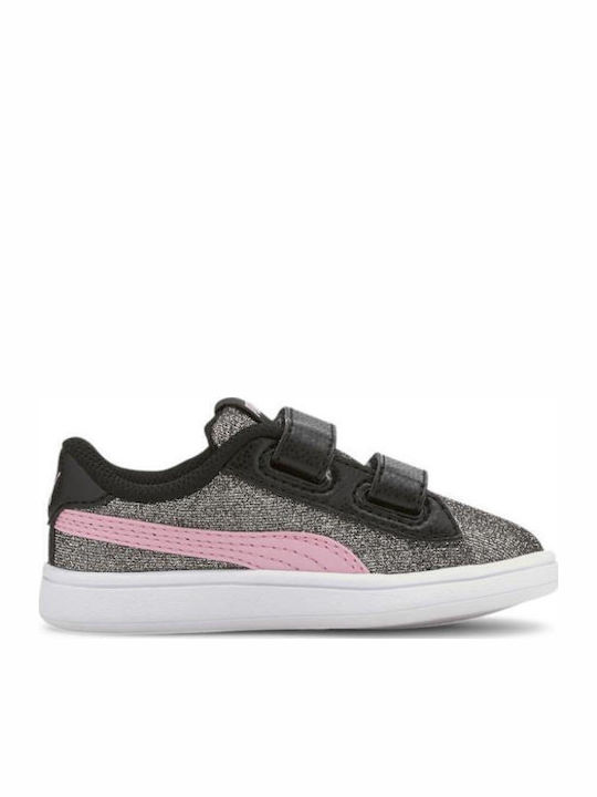 Smash Glitz Glam Παιδικά Sneakers με Σκρατς Ασημί