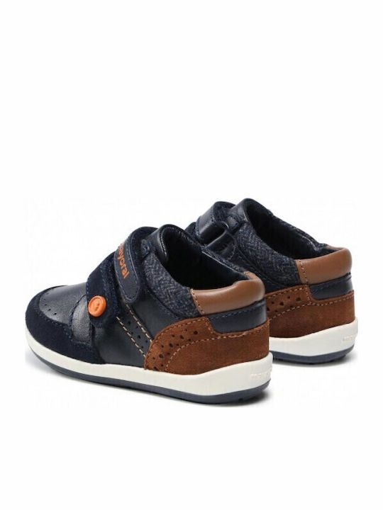 My First Steps Kids Sneakers with Scratch Navy Blue
