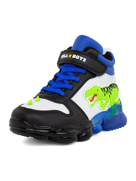 T-Rex Încălțăminte sport Inalta pentru copii cu scai și lumini Multicolor