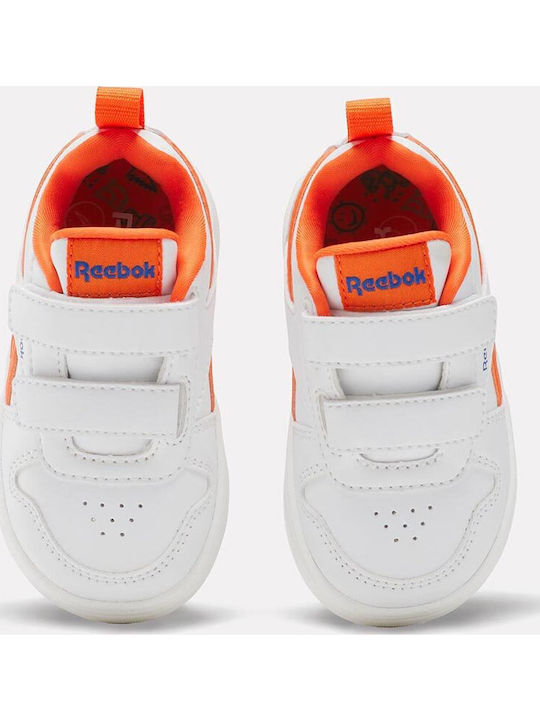 Royal Prime Kids Sneakers with Scratch White