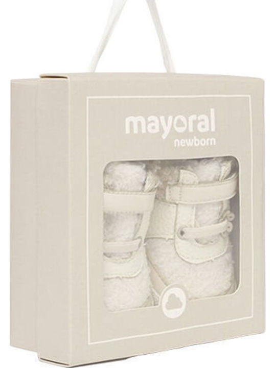 Mayoral Soft-Sole Baby Boots Beige