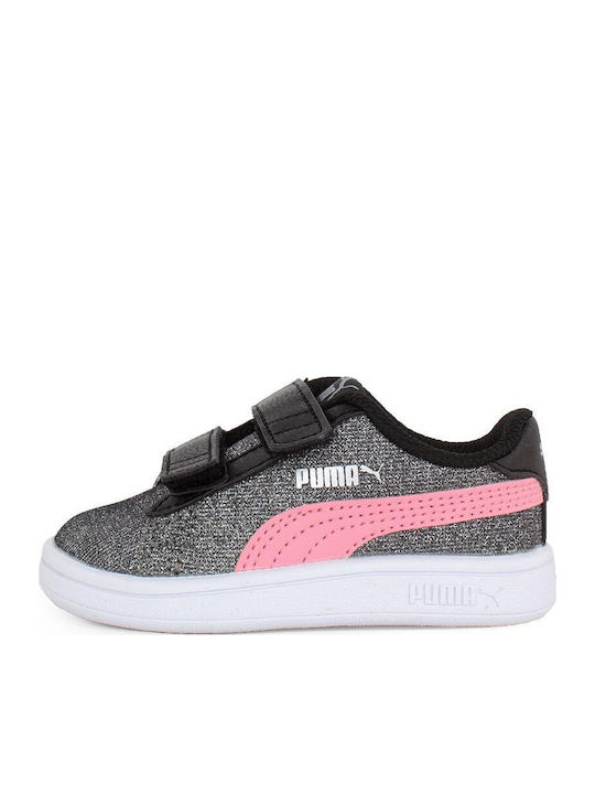 Smash v2 Glitz Glam V Kids Sneakers with Scratch Gray