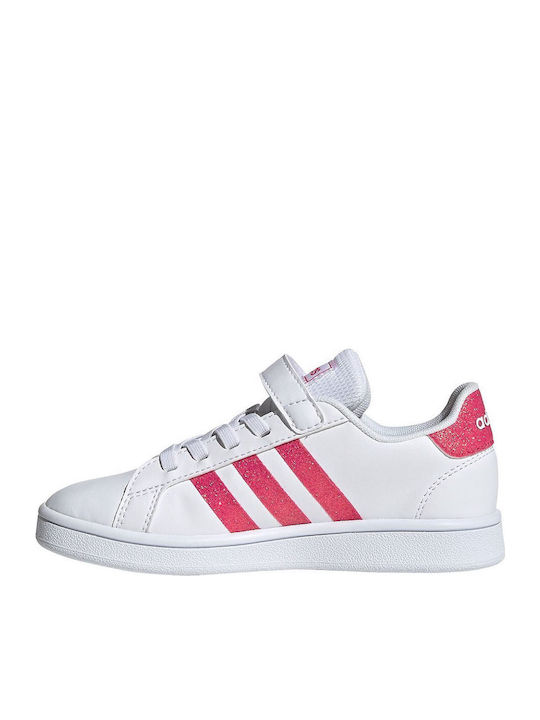 GRAND COURT Παιδικά Sneakers με Σκρατς Cloud White / Real Pink