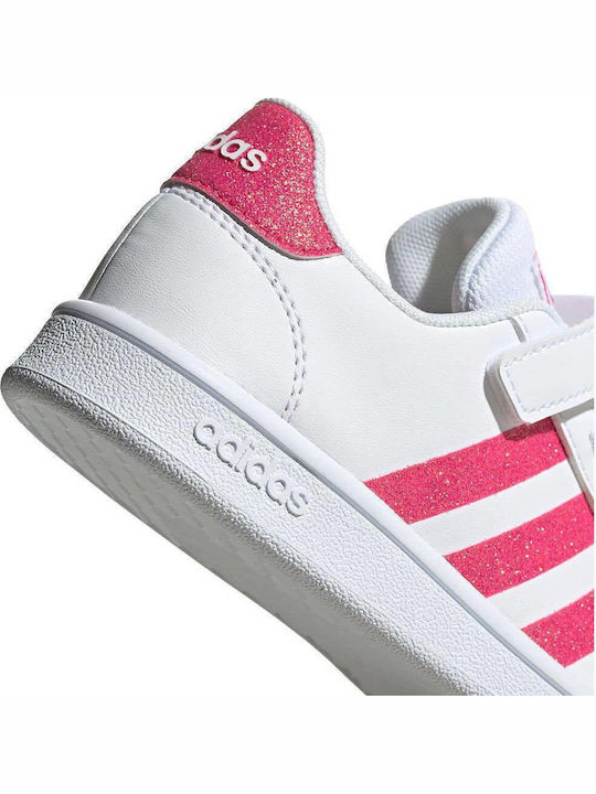 GRAND COURT Παιδικά Sneakers με Σκρατς Cloud White / Real Pink