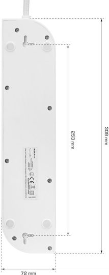 Montis Захранваща лента 4 Позиции с USB-A и USB-C
