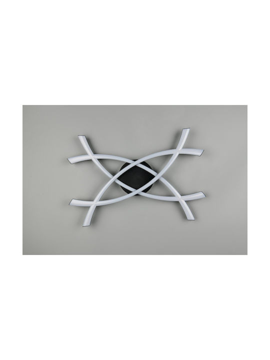Trio Lighting Deckenleuchte Schwarz mit Integrierter LED
